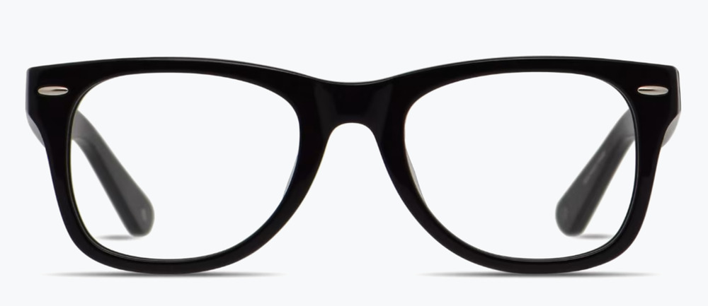MUSE 35-002018 BLACK EYEGLASSES FRAME 49-20-140 AUTHENTIC ACETATE RX READY